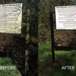 frodsham war memorial sign cleaning before after