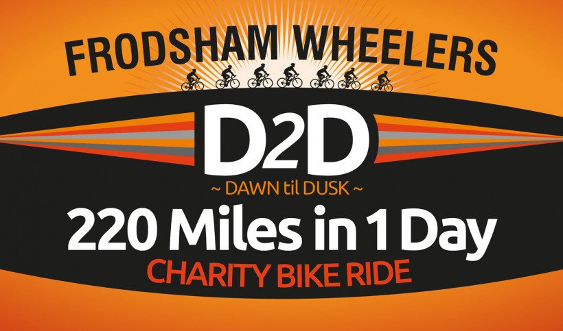 charity bike ride banner frodsham wheelers