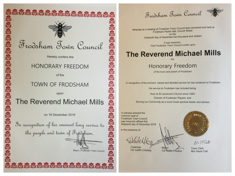 Honorary Freedom Certificate