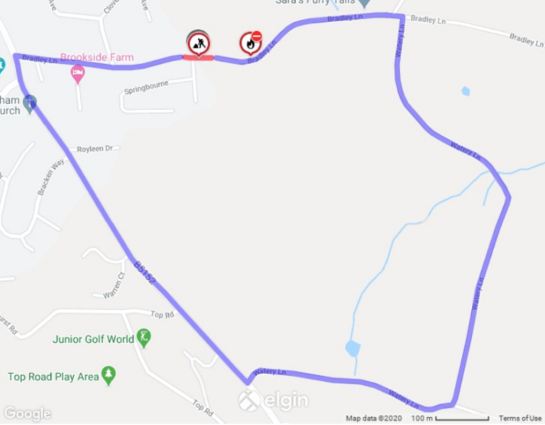 Temporary Road Closure Bradley Lane, 6 April Frodsham Town Council