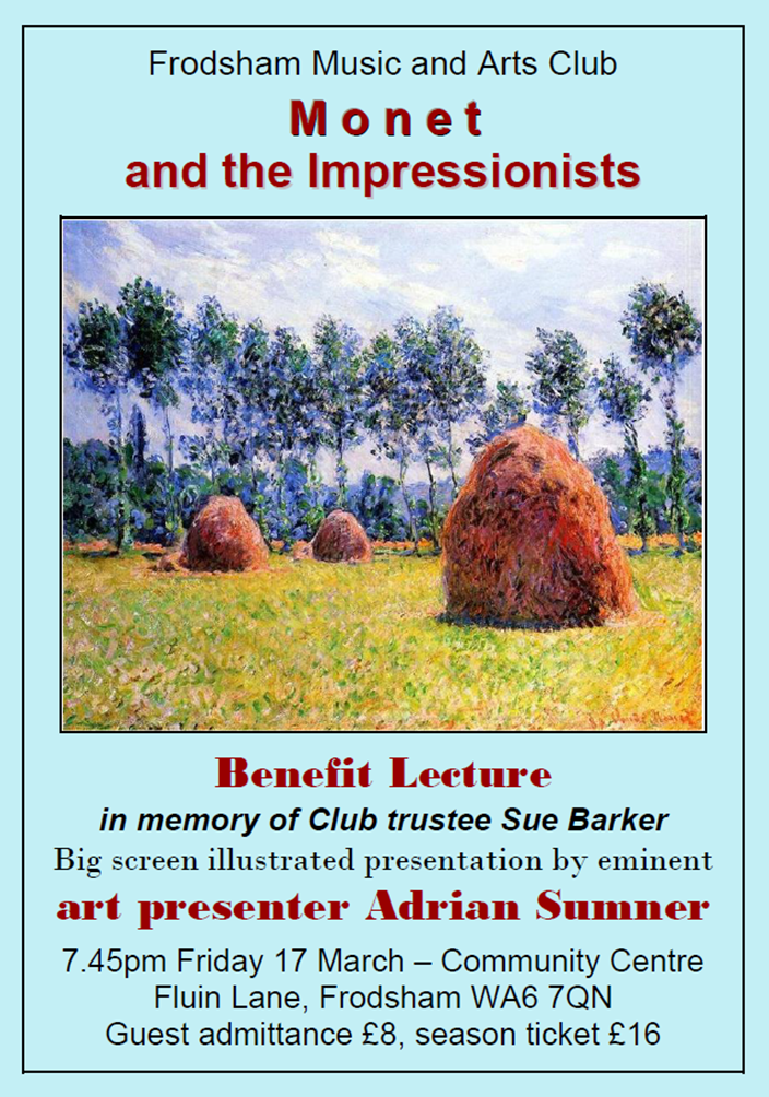 Poster FMAC Monet & the Impressionists