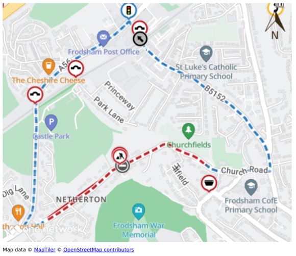 Howey Lane Road Closure Map 10 July 23