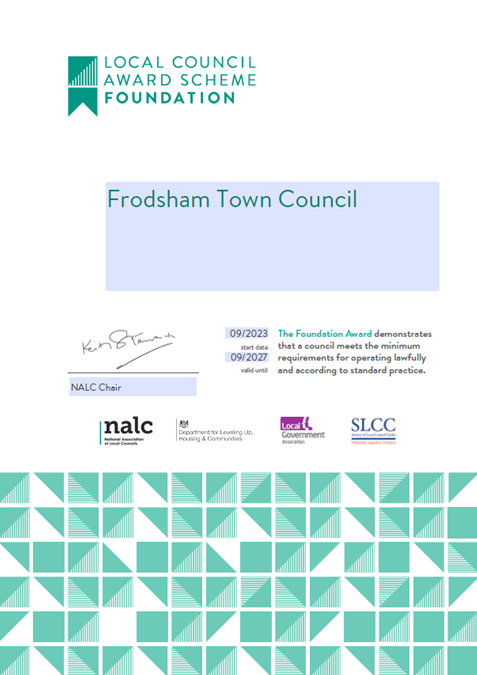 Local Council Award Scheme Certificate image
