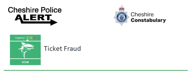 Ticket Fraud Header from Cheshire Constabulary