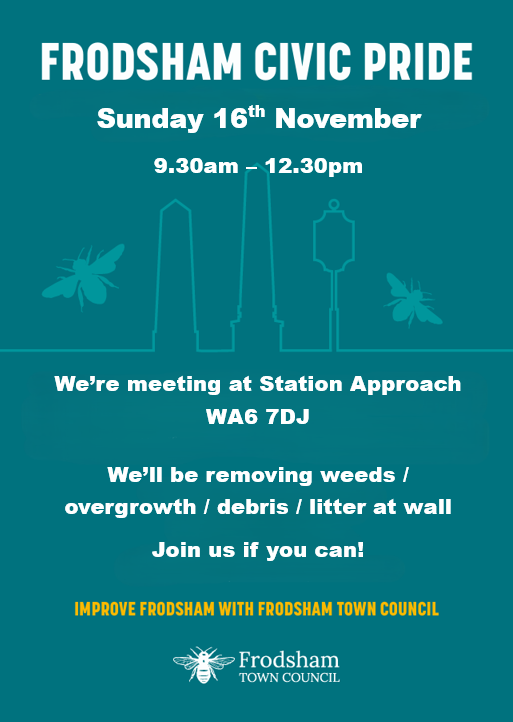 Frodsham Civic Pride Clean up 2 Sunday 16 November 2025