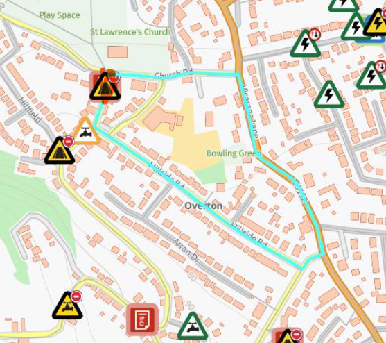 TRO22135 Bellemonte Road closure diversion route map 25 02 2026