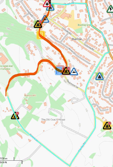 TRO22276.14025 Bellemonte Road closure diversion route map 04 03 2026