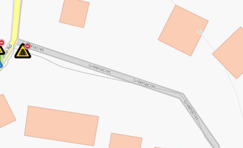 TRO22329.14107 Greenacres closure diversion route map 09 03 2026