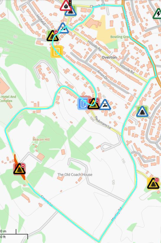TRO22328.14108 Simons Lane closure diversion route map 09 03 2026