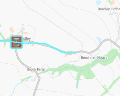 Bradley Lane Frodshm TRO23313.15664 diversion route Thu 11 06 2026