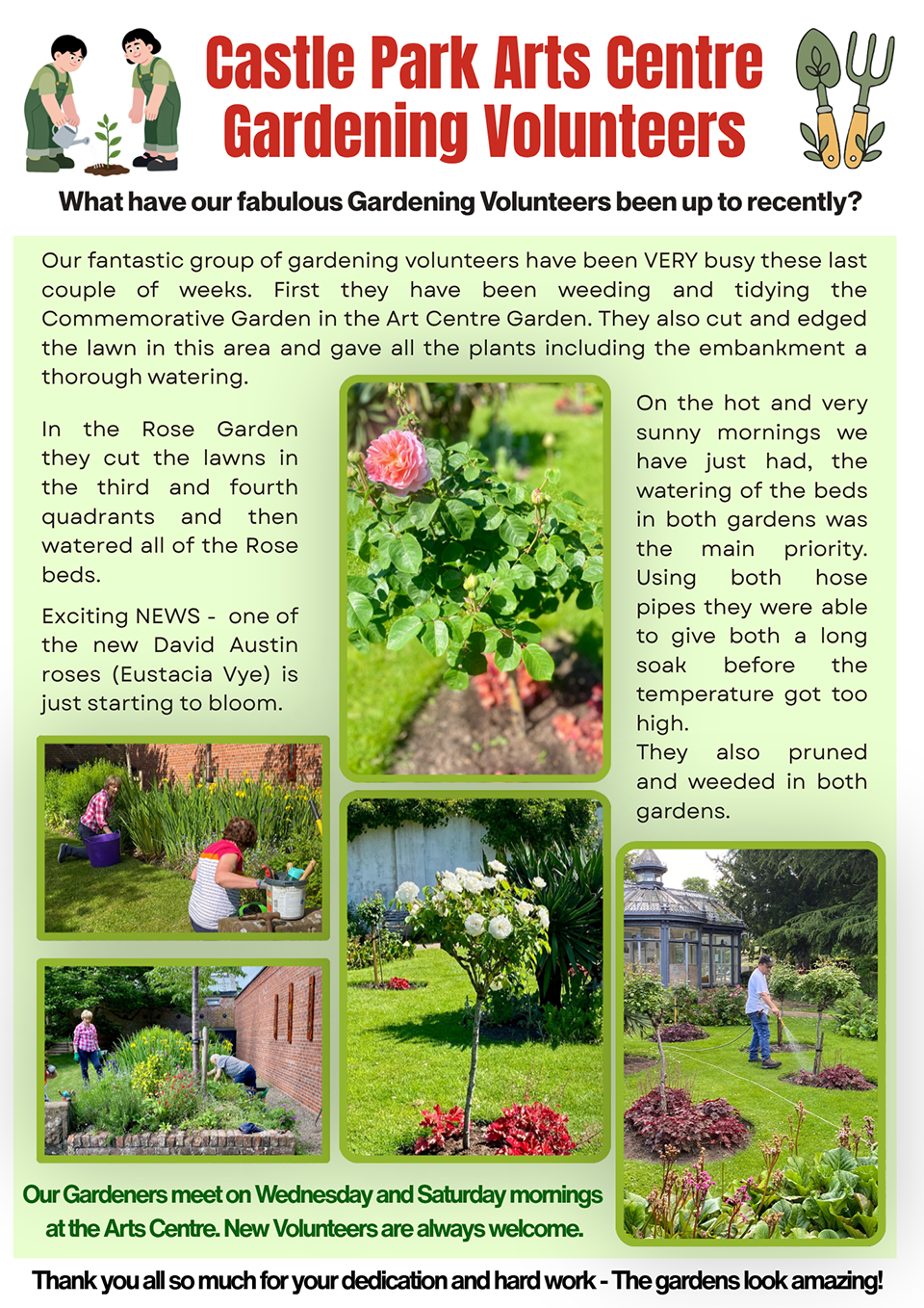 Castle Park Arts Centre June 2026 Newsletter