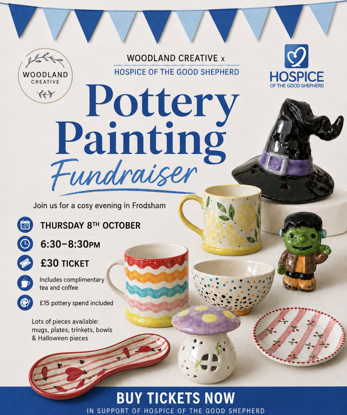 Woodland Creative Pottery Painting poster